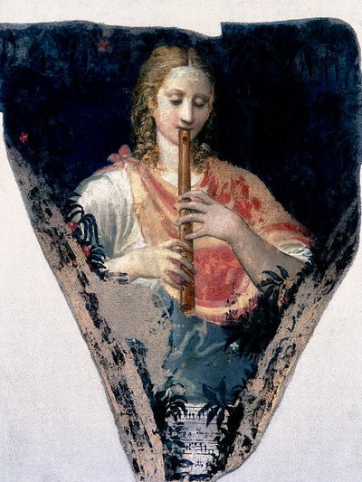 Muzikantenfiguren door Nicolo dell Abate